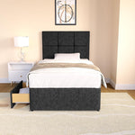 Lima Kids Divan Bed - Black Chenille