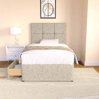 Lima Kids Divan Bed - Cream Chenille