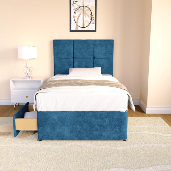 Lima Kids Divan Bed - Blue Coniston