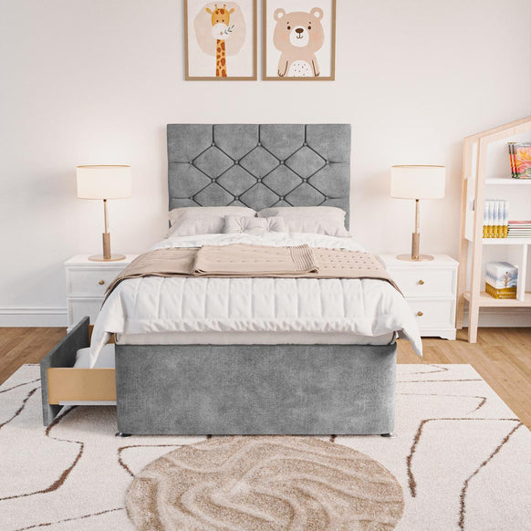 Seville Kids Chesterfield Divan Bed - Armour Coniston