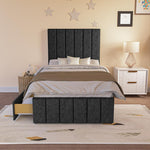 Sydney Kids Divan Bed - Black Chenille