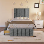 Sydney Kids Divan Bed - Charcoal Chenille