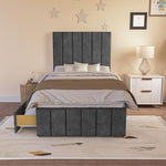 Sydney Kids Divan Bed - Charcoal Coniston