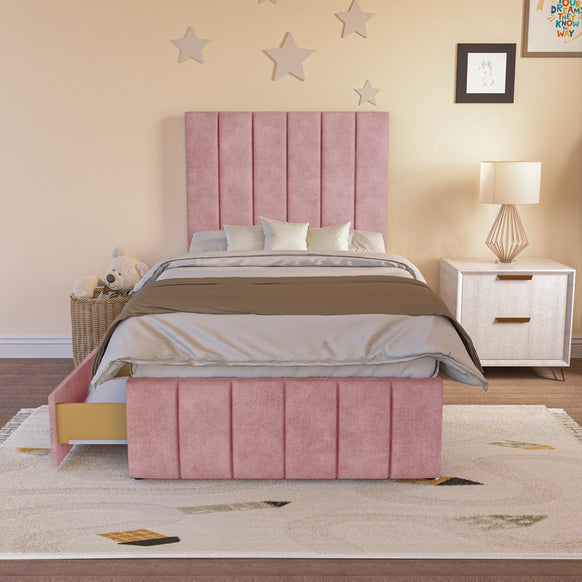 Sydney Kids Divan Bed - Pink Coniston