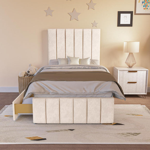 Sydney Kids Divan Bed - Cream Naples