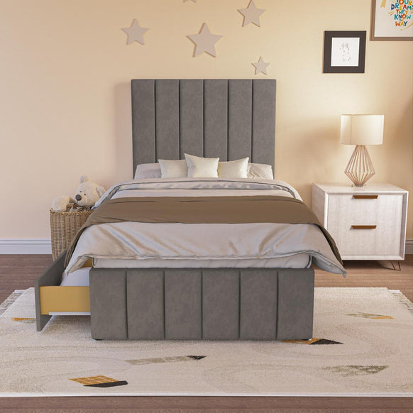 Sydney Kids Divan Bed - Slate Grey Naples