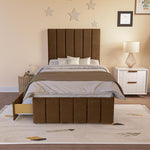 Sydney Kids Divan Bed - Mocca Plush Velvet