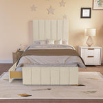 Sydney Kids Divan Bed - Cream Plush Velvet