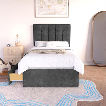 Prague Kids Divan Bed - Charcoal Coniston