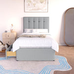 Tokyo Kids Divan Bed - Silver Linoso
