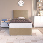 Dakar Kids Divan Bed - Mink Plush Velvet
