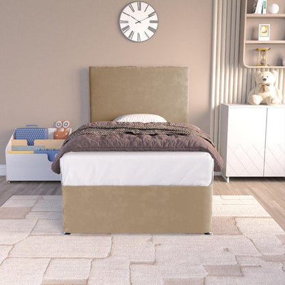 Dakar Kids Divan Bed - Mink Plush Velvet