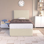 Dakar Kids Divan Bed - Cream Plush Velvet