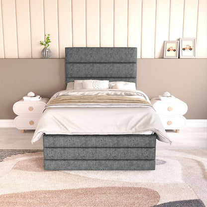 Havana Kids Divan Bed - Charcoal Chenille
