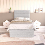 Havana Kids Divan Bed - Silver Plush Velvet