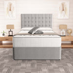 Kingston Divan Bed - Silver Linoso