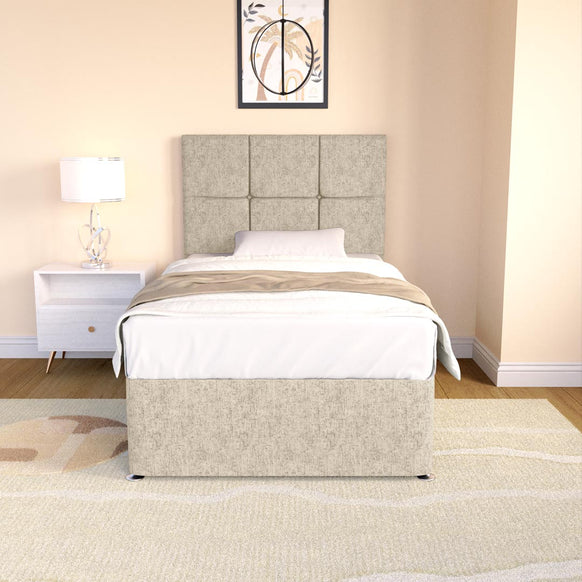 Lima Kids Divan Bed - Cream Chenille