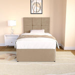 Lima Kids Divan Bed - Mink Plush Velvet