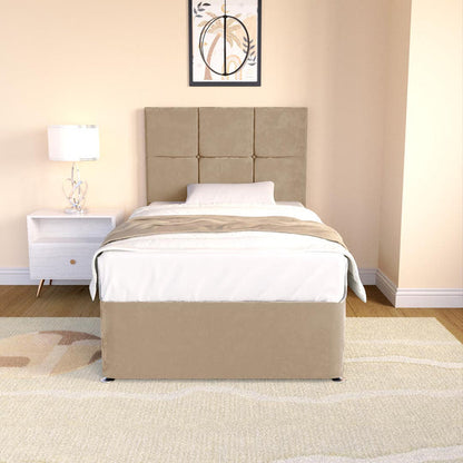 Lima Kids Divan Bed - Mink Plush Velvet