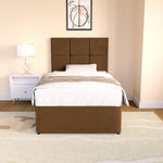 Lima Kids Divan Bed - Mocca Plush Velvet