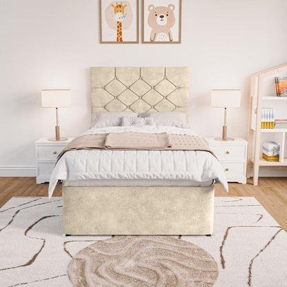 Seville Kids Chesterfield Divan Bed - Almond Coniston