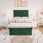Seville Kids Chesterfield Divan Bed - Emerald Coniston