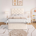 Seville Kids Chesterfield Divan Bed - Cream Naples