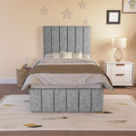 Sydney Kids Divan Bed - Silver Chenille
