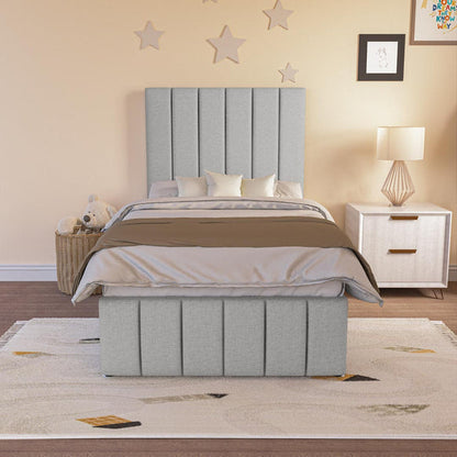Sydney Kids Divan Bed - Silver Linoso
