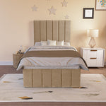 Sydney Kids Divan Bed - Mink Plush Velvet