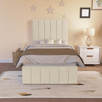 Sydney Kids Divan Bed - Cream Plush Velvet