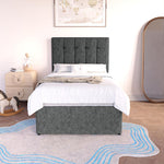 Tokyo Kids Divan Bed - Charcoal Chenille