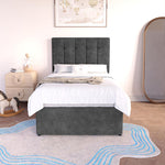 Prague Kids Divan Bed - Charcoal Coniston