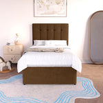 Prague Kids Divan Bed - Mocca Plush Velvet