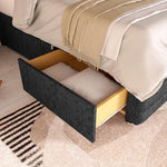 Havana Kids Divan Bed - Black Chenille