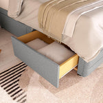 Havana Kids Divan Bed - Silver Linoso