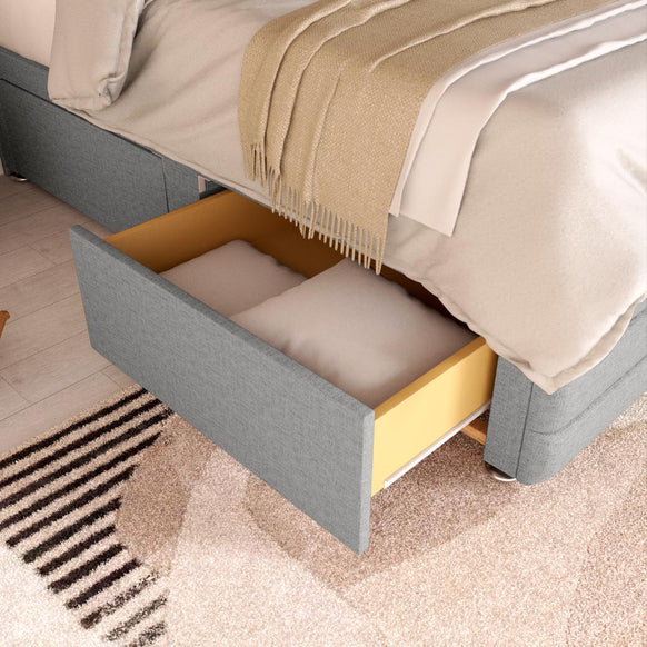 Havana Kids Divan Bed - Silver Linoso