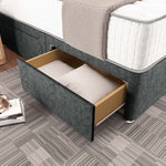 Kingston Divan Bed - Charcoal Chenille