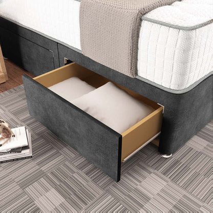 Kingston Divan Bed - Charcoal Coniston
