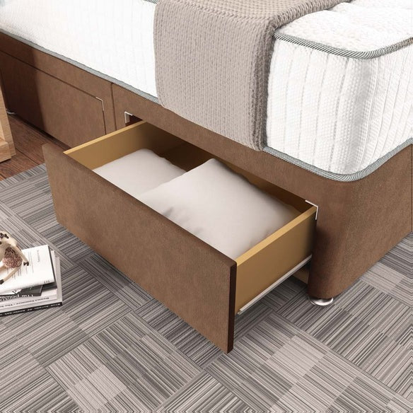 Kingston Divan Bed - Mink Naples
