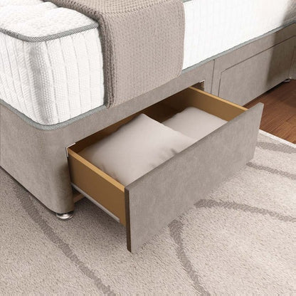 Kingston Divan Bed - Seal Grey Naples