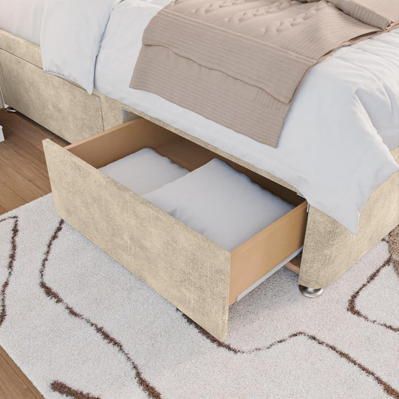 Seville Kids Chesterfield Divan Bed - Almond Coniston
