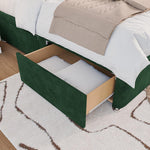 Seville Kids Chesterfield Divan Bed - Emerald Coniston