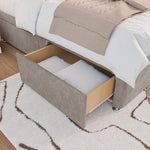 Seville Kids Chesterfield Divan Bed - Seal Grey Naples