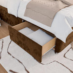 Seville Kids Chesterfield Divan Bed - Mocca Plush Velvet