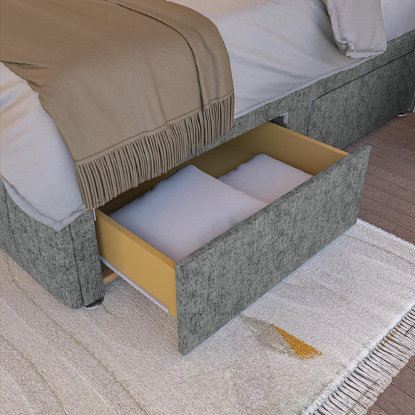 Sydney Kids Divan Bed - Charcoal Chenille