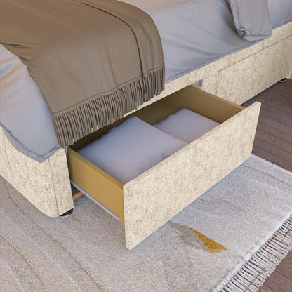 Sydney Kids Divan Bed - Cream Chenille