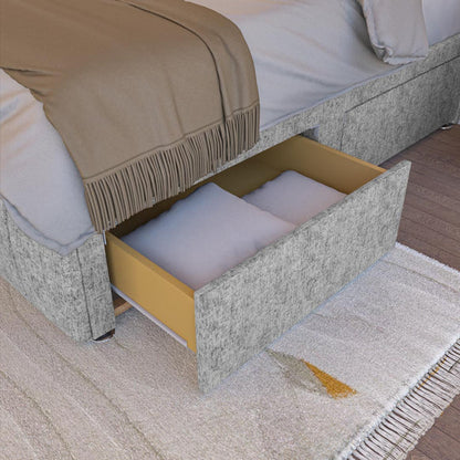 Sydney Kids Divan Bed - Silver Chenille