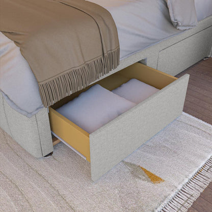 Sydney Kids Divan Bed - Silver Linoso
