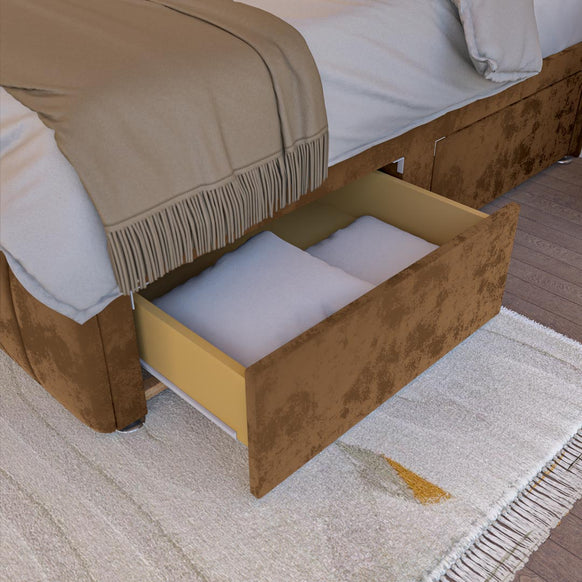 Sydney Kids Divan Bed - Mocca Plush Velvet